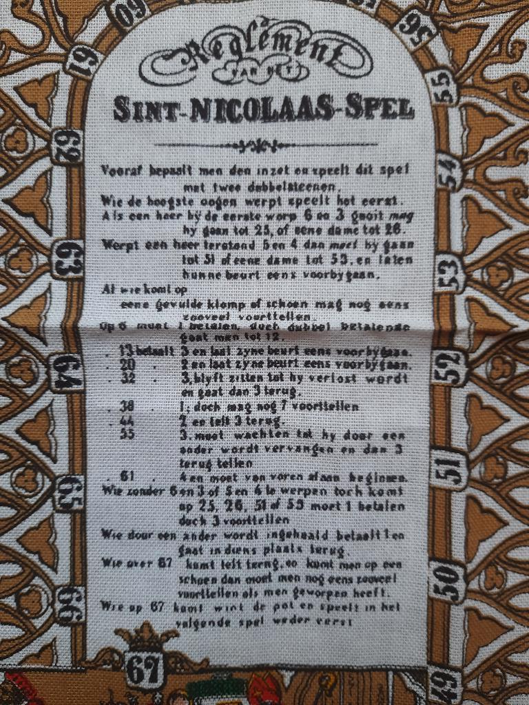 Sinterklaas item - doek - Sinterklaas spel  FRAAI, Ophalen of Verzenden, Zo goed als nieuw