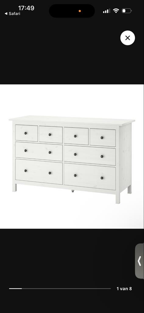 Commode kast van IKEA, Ophalen, Gebruikt, 5 laden of meer, 100 tot 150 cm