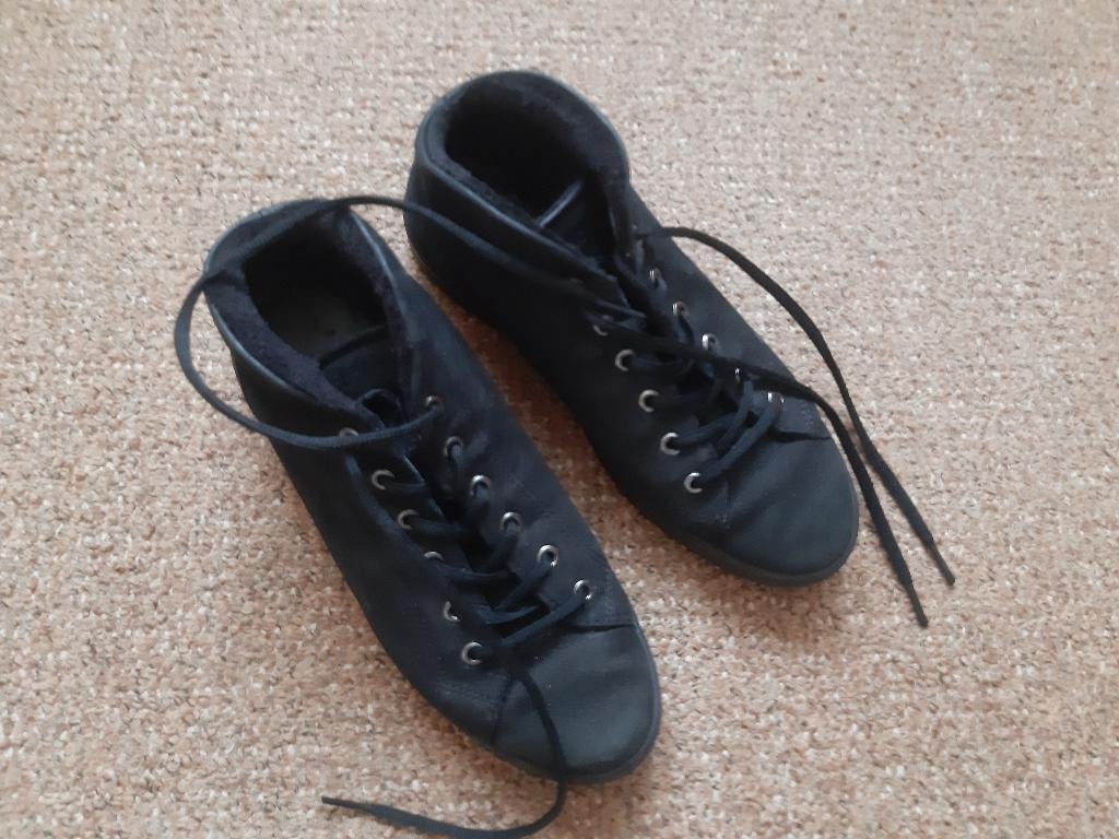 zwarte enkelhoge schoenen Ecco maat 39, Ophalen, Ecco, Zwart, Sneakers of Gympen