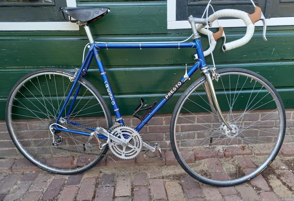 Presto racefiets 1970 origineel 58 cm ct handgemaakt frame, Fietsen en Brommers, Fietsen | Racefietsen, 28 inch, Gebruikt, Heren