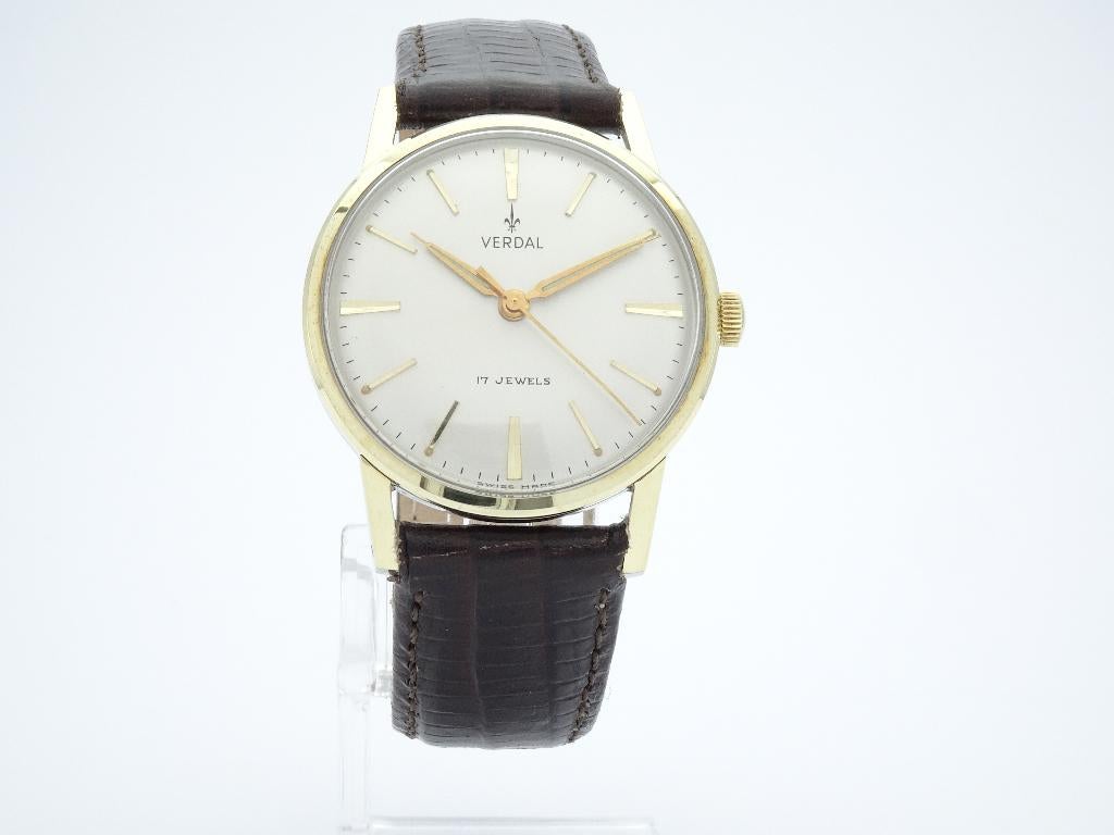 Verdal  uit 1955 herenhorloge Vintage Nieuw New Old Stock, Sieraden, Tassen en Uiterlijk, Horloges | Antiek, Staal, 1930 tot 1960