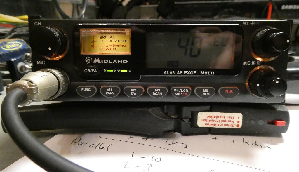 CB-RADIOSTATION MIDLAND ALAN48 EXCEL MULTI, Ophalen of Verzenden, Gebruikt, Zender en Ontvanger