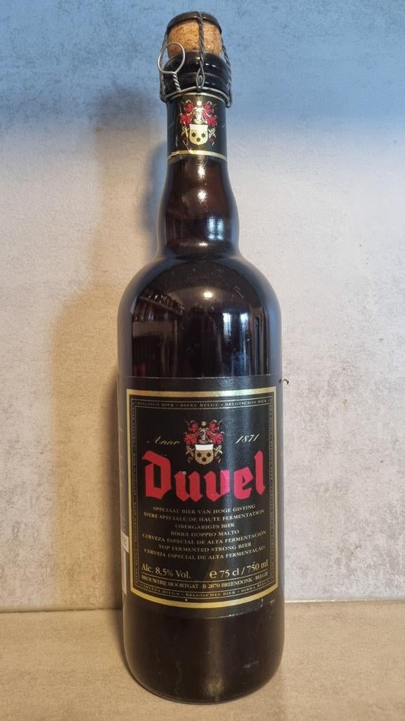 Duvel 75cl, tht '95 - Moortgat, Breendonk, Verzamelen, Biermerken, Ophalen of Verzenden, Zo goed als nieuw, Flesje(s), Duvel