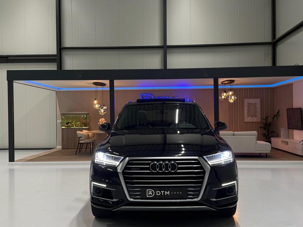 Audi Q7 3.0 TDI e-tron quattro Sport Head Up Display Pano 3X, Automaat, Gebruikt, 2420 kg, Zwart