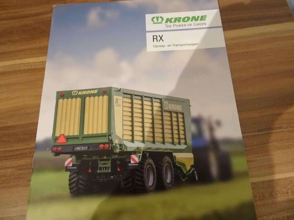 Krone Opraap en Doseerwagens folders, Ophalen of Verzenden, Zo goed als nieuw, Folder