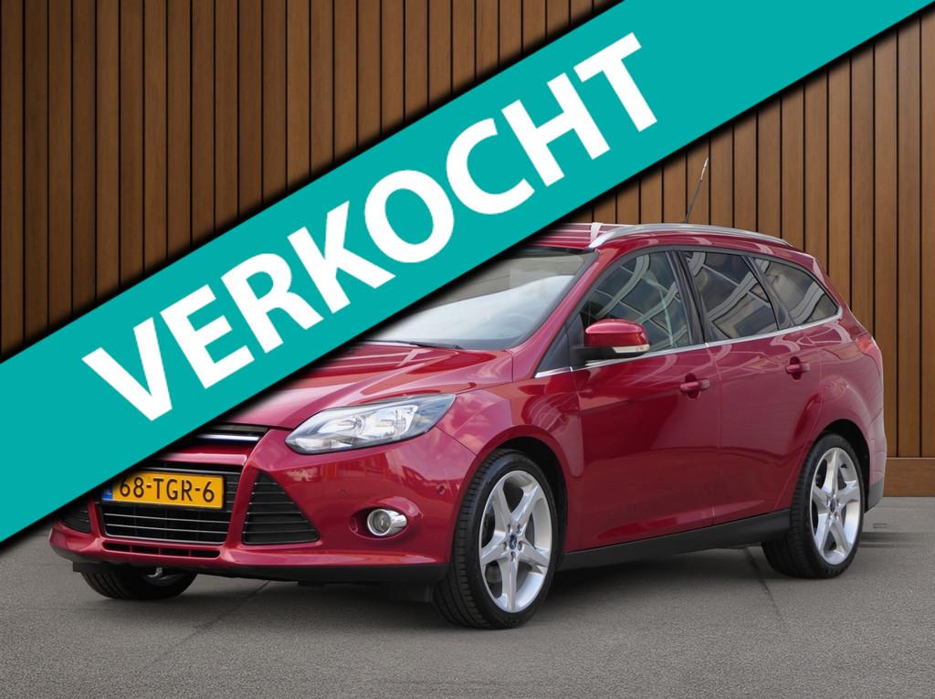 Ford Focus Wagon 1.6 EcoBoost Titanium 150PK! | Cruise Contr, Gebruikt, Zwart, 4 cilinders, 150 pk