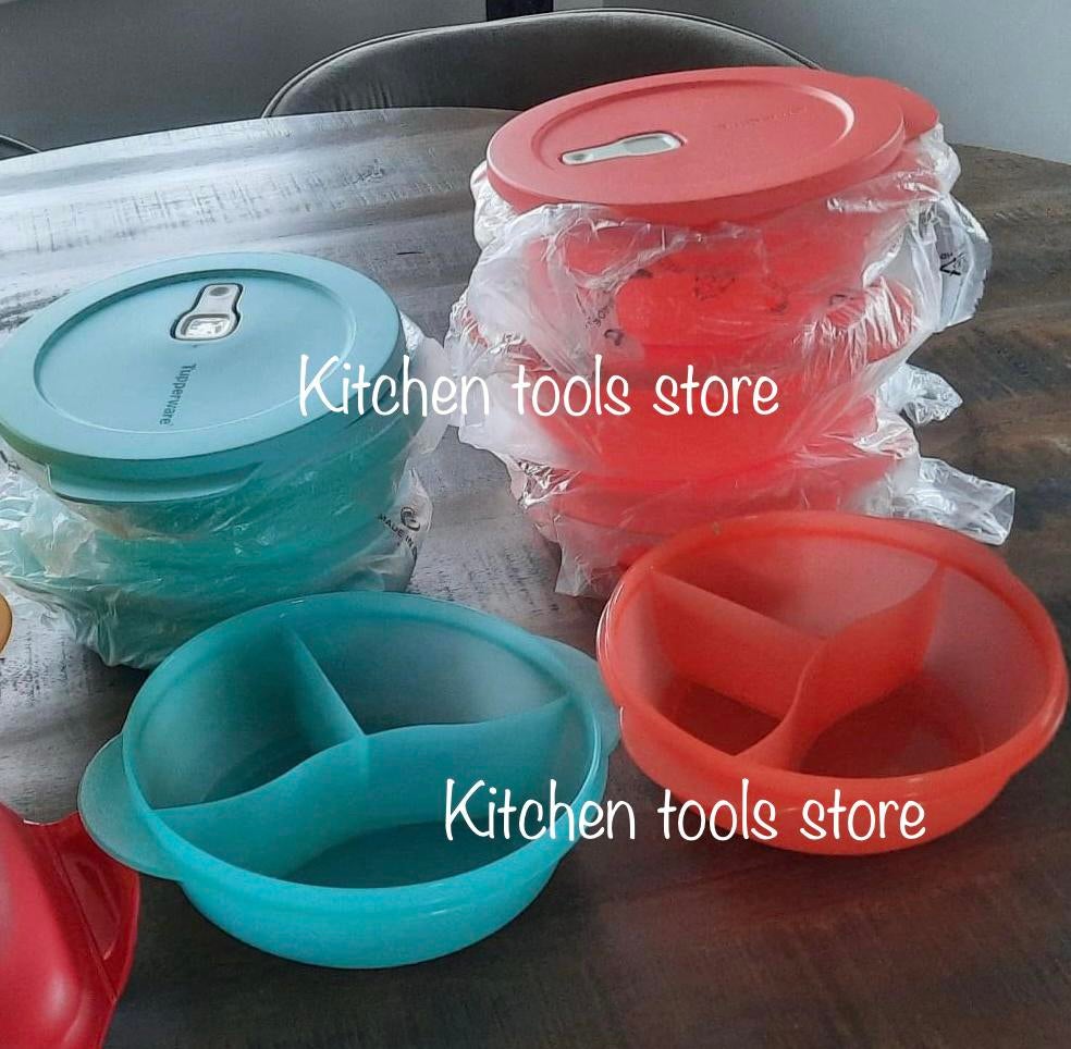 Tupperware 900ml crystalwave magnetron vakjesbord lunchdoos, Ophalen of Verzenden, Nieuw, Bak of Kom