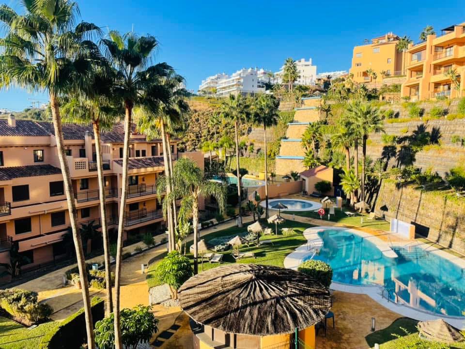 Costa del Sol - te huur / zeezicht / zwembaden/ 4 pers. app., Wasmachine, Dorp, 2 slaapkamers, Appartement