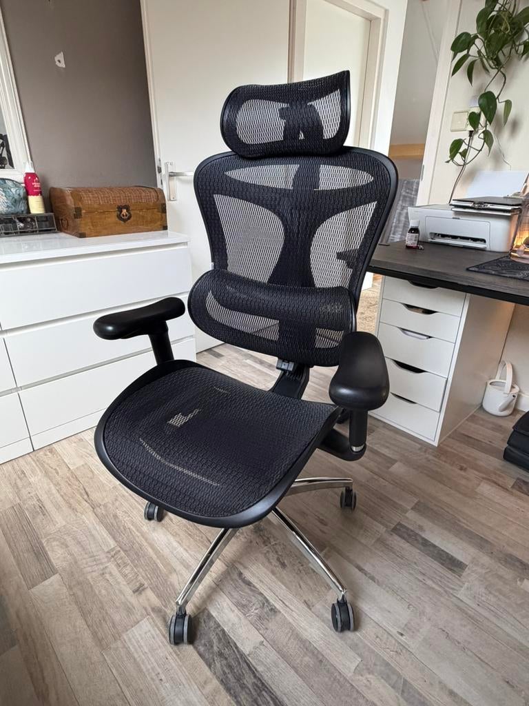 Ergonomische bureaustoel - Sihoo Doro c300, Ophalen, Zwart, Zo goed als nieuw, Bureaustoel