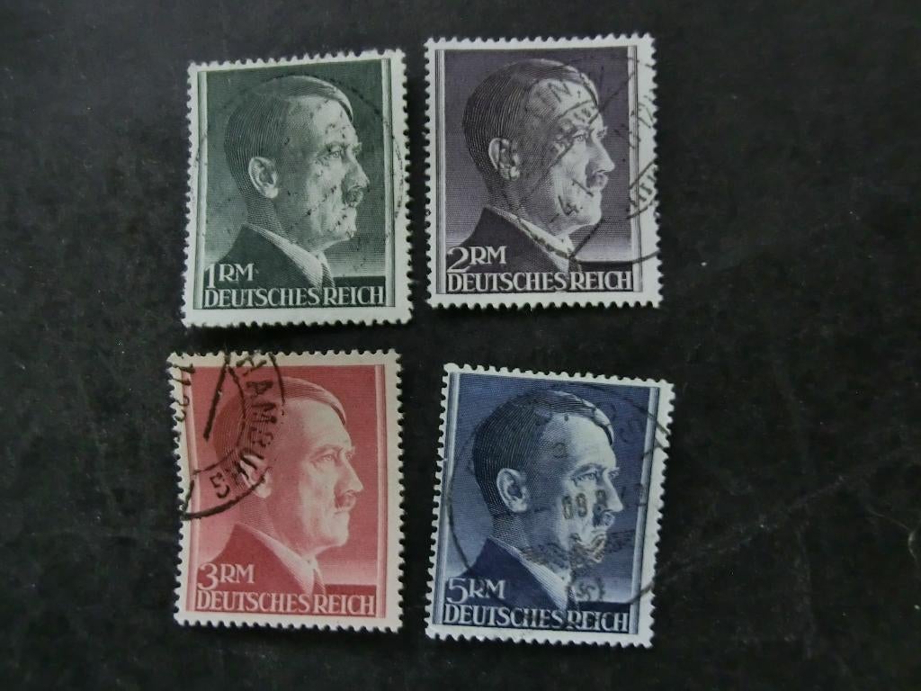 Duitse Rijk serie 799B-802B Gestempeld.(zeldzaam/aanbieding), Ophalen of Verzenden, Overige periodes, Gestempeld