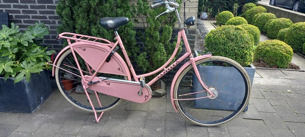 Gazelle Retro Basic 3v Sram Damesfiets Roze, 53 tot 56 cm, Versnellingen, Ophalen of Verzenden, Zo goed als nieuw