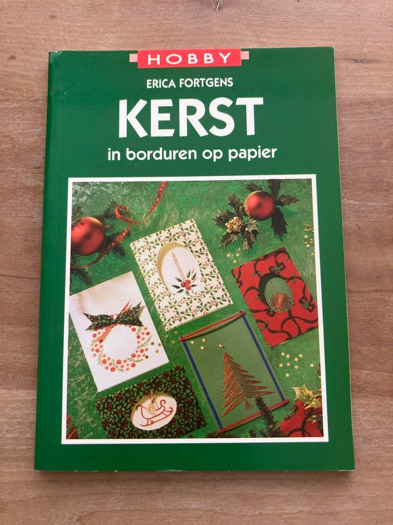 Kerst in borduren op papier, Ophalen of Verzenden, Gebruikt, Kerst, Overige typen
