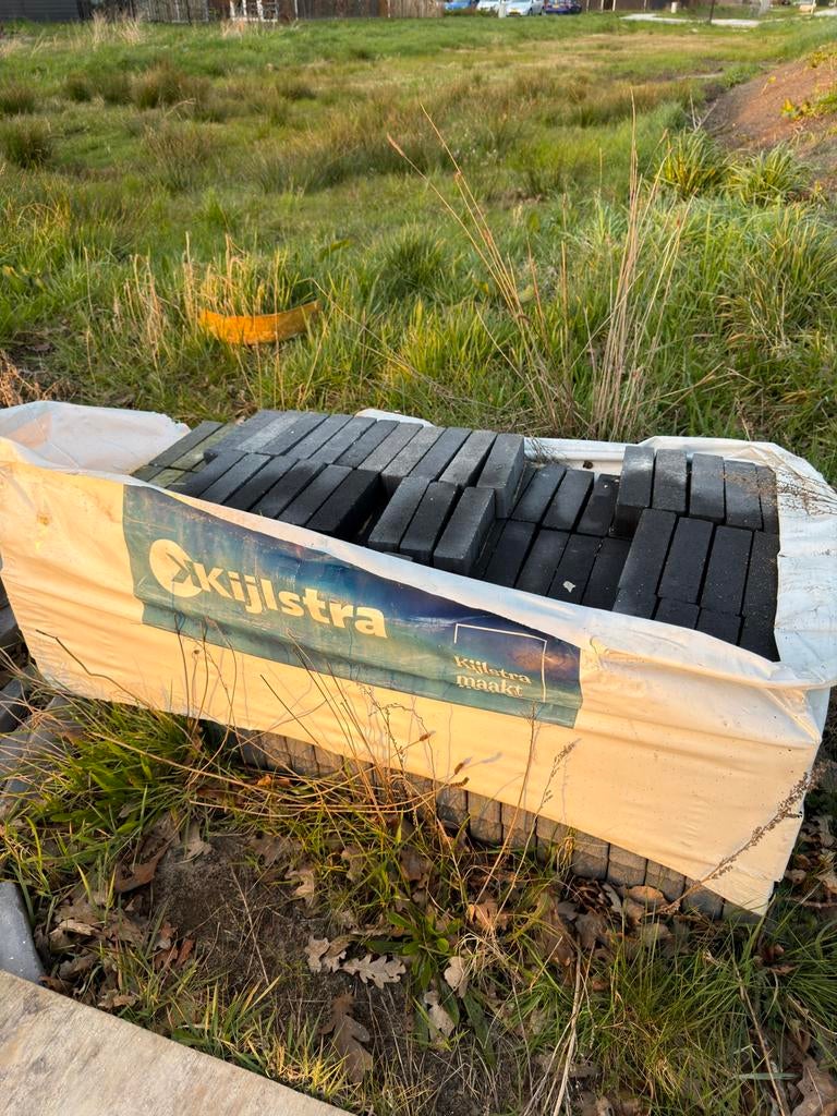 Kijlstra waalformaat strak 5,5 m2 20x5x6 cm Antraciet, Ophalen, Klinkers, Zo goed als nieuw, 10 m² of meer