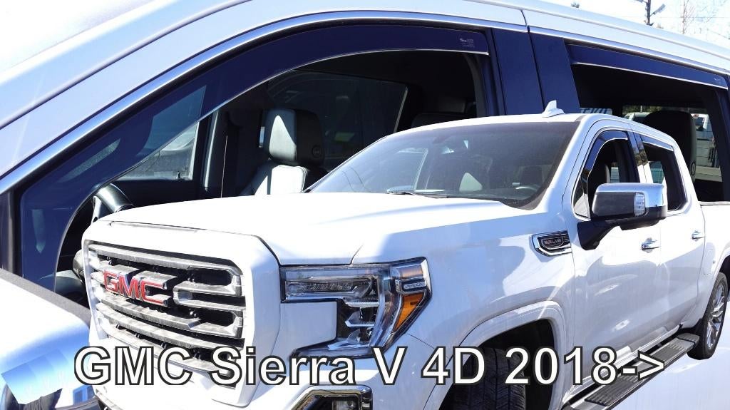 Zijwindschermen donker GMC raamspoilers oa Sierra Savana, Ophalen of Verzenden, Nieuw