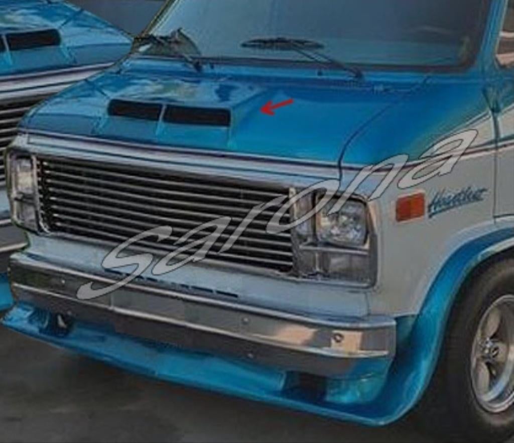 GMC Chevy Van G10 G20 G30 Hood Scoop Spoiler Hoodscoop, Ophalen of Verzenden, Nieuw, Chevrolet