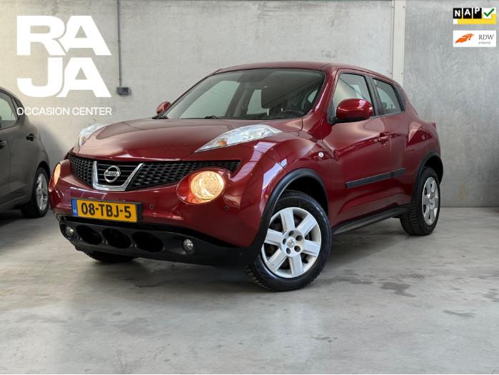 Nissan Juke 1.6 Acenta Automaat Clima Cruise Trekhaak, Auto's, Nissan, Euro 5, Stof, 4 cilinders, Origineel Nederlands