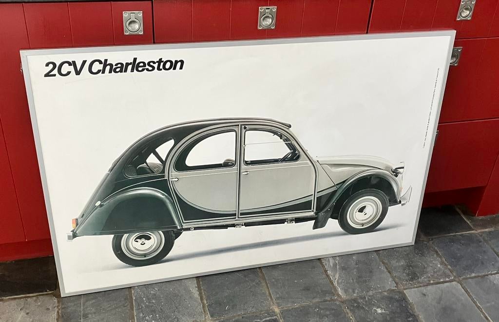 reclamebord geen emaille bord Citroën 2cv charleston visa gt, Ophalen, Gebruikt, Auto's