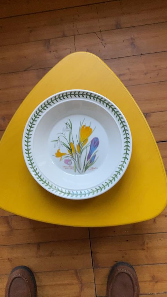 Por tmeirion the botanic garden, 2 diepe borden, Verzenden, Zo goed als nieuw, Bord(en), Overige stijlen