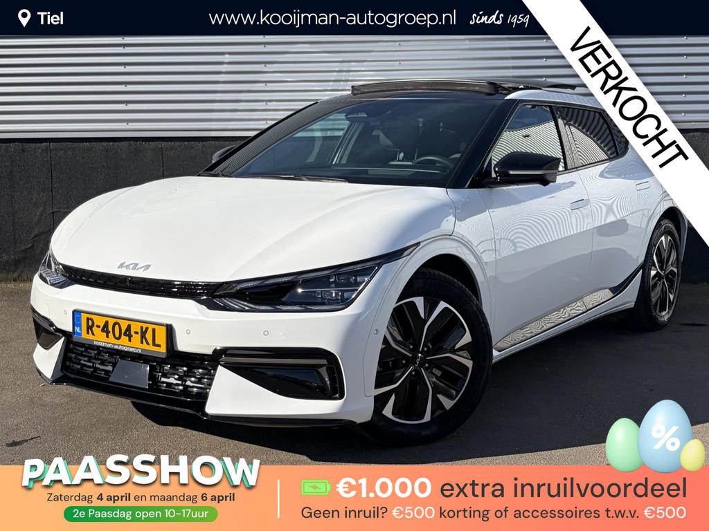 Kia EV6 GT-Line 77.4 kWh 1e eign. Nieuw geleverd en dealeron, 228 pk, Gebruikt, Wit, Origineel Nederlands