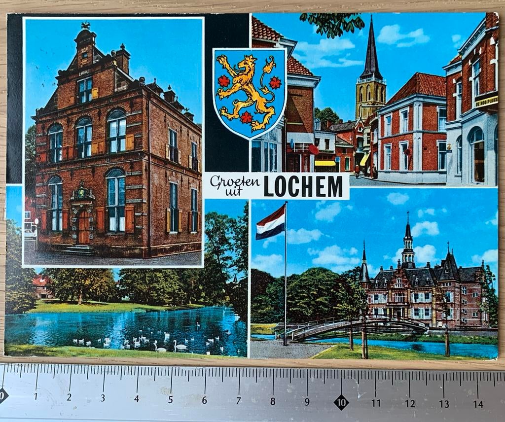 Ansichtkaart Groeten uit Lochem (gelopen), Verzamelen, Ansichtkaarten | Nederland, Ophalen of Verzenden, 1960 tot 1980, Gelopen