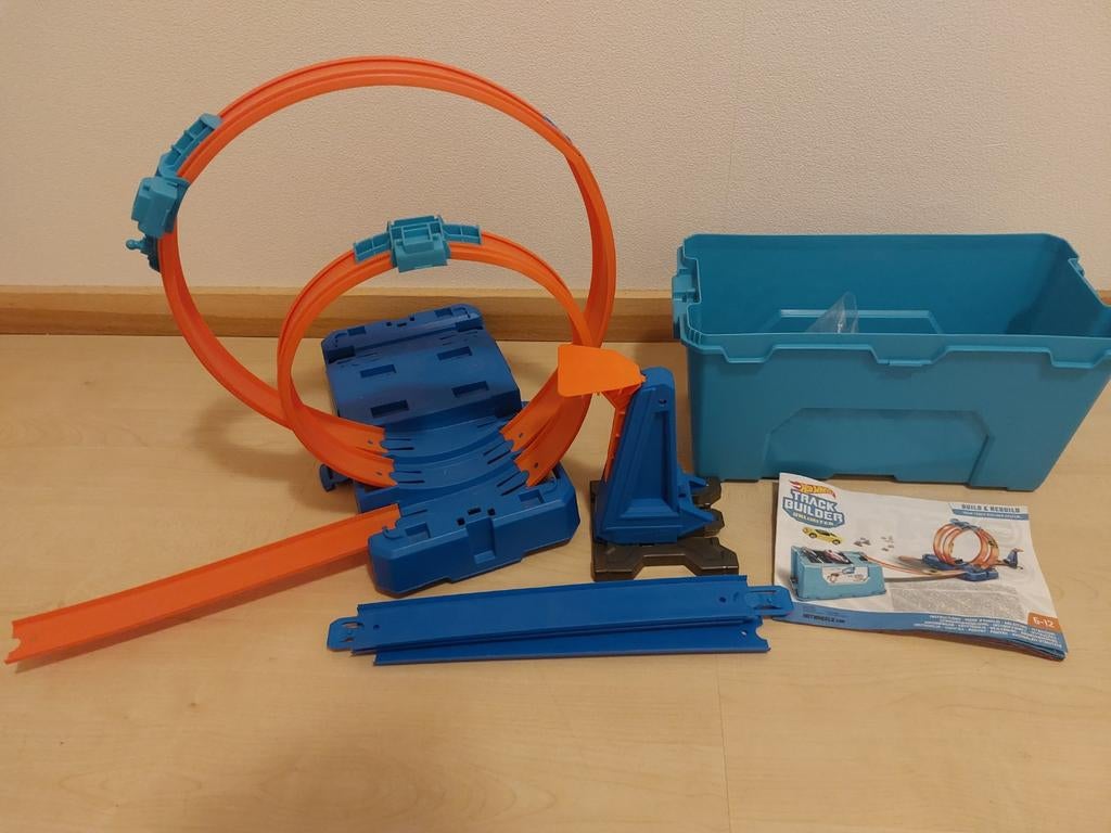 Hot Wheels Track Builder Boost Stunt Box met 3 auto's, Ophalen, Gebruikt, Jongen of Meisje