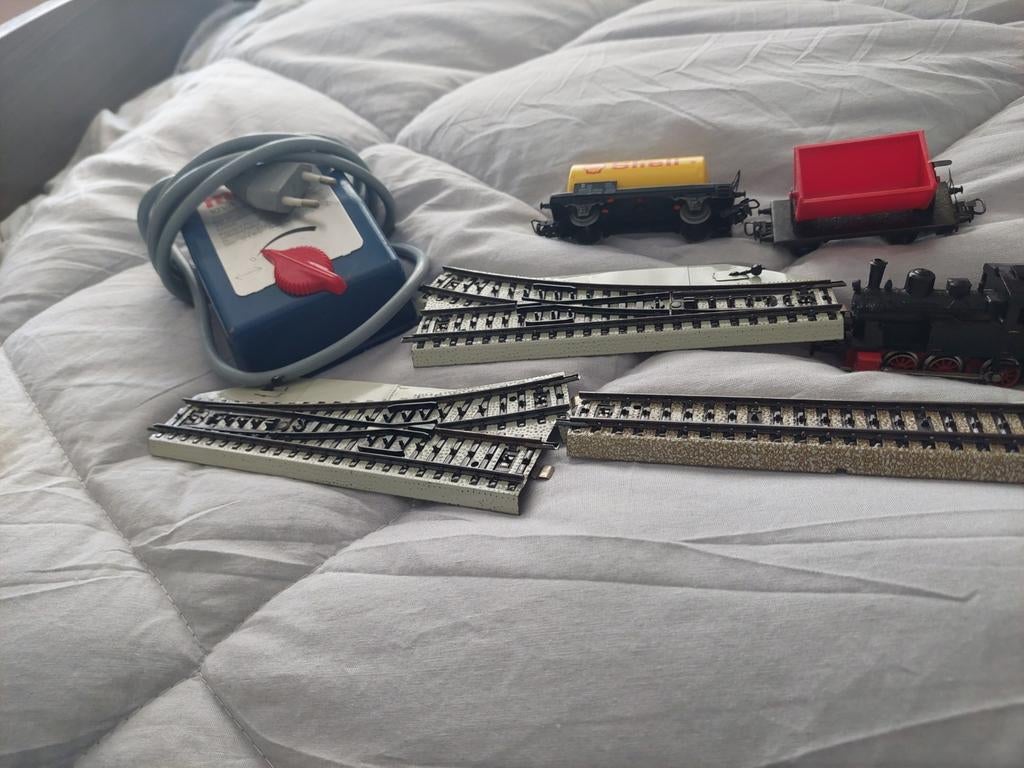 Märklin H0 Treinset met Rails en Transformator, Ophalen, Wisselstroom, Märklin, Gebruikt
