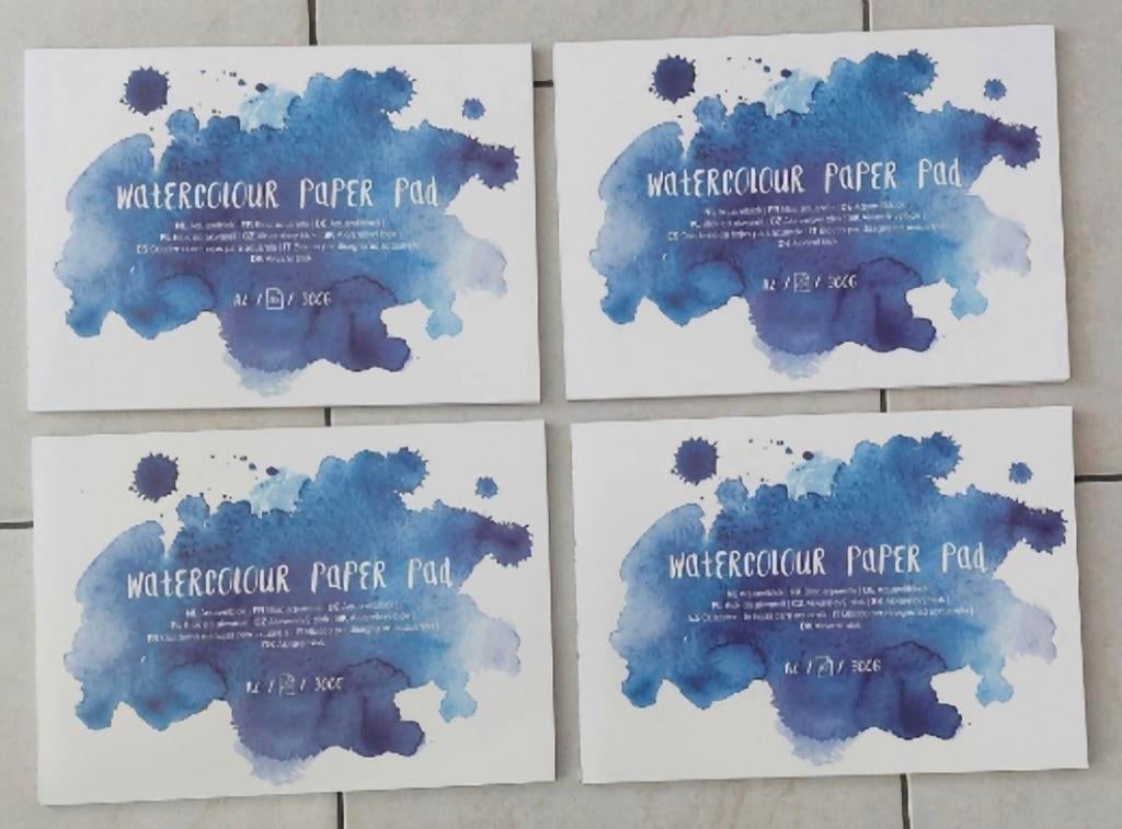 WATERCOLOUR PAPER PAD 4x voor €10, Hobby en Vrije tijd, Ophalen of Verzenden, Nieuw, Overige typen