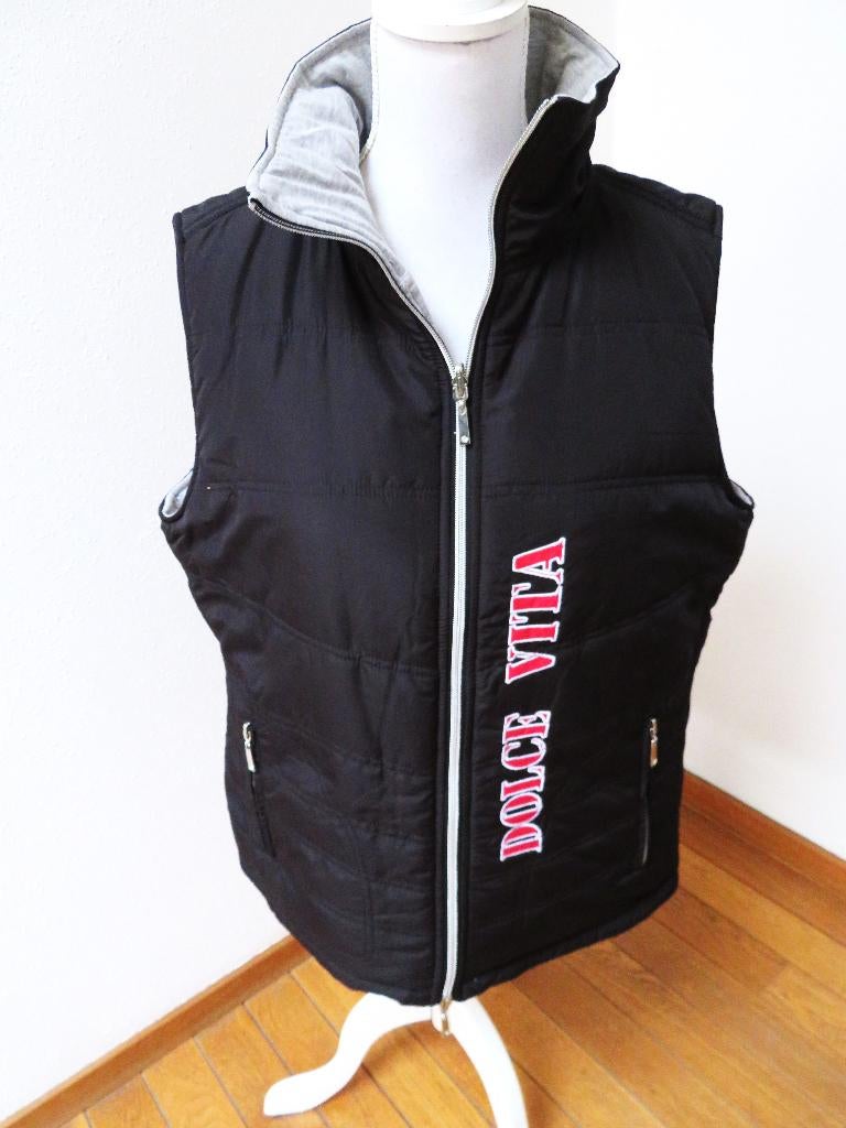 L12 DOLCE VITA nieuwe bodywarmer vest zwart grijs 46, Chamonix, Zwart, Maat 46/48 (XL) of groter, Nieuw