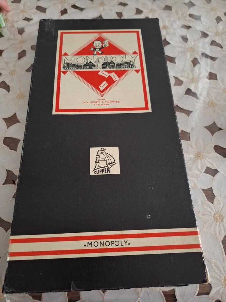 Oude Monopoly. Nederlandse Gulden Editie. Compleet., Vijf spelers of meer, Ophalen of Verzenden, Zo goed als nieuw, Clipper