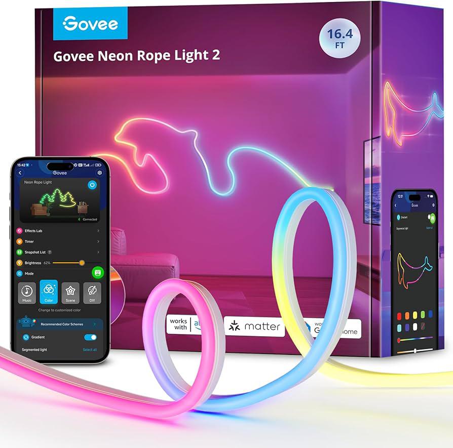 Govee Neon Rope Light 10 meter, Ophalen of Verzenden, Zo goed als nieuw