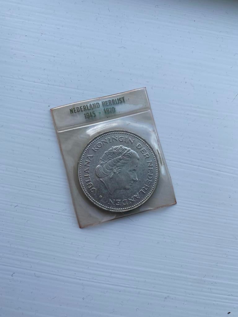 10 gulden Nederland Herrijst 1945-1970 Geseald, Koningin Juliana, Zilver, Ophalen of Verzenden, Losse munt