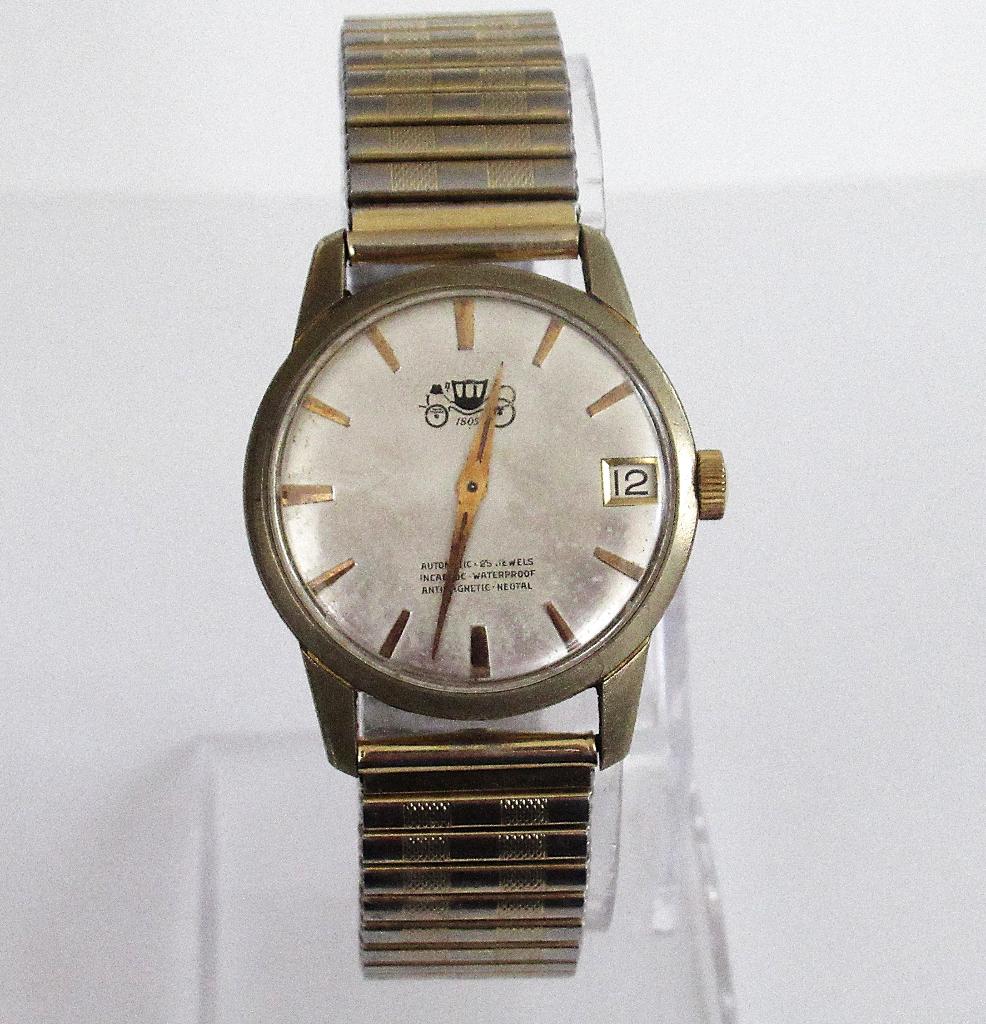 Vintage Enicar Automatic Swiss klassieke horloge kalender 50, Ophalen of Verzenden, Staal, Overige merken, 1960 of later