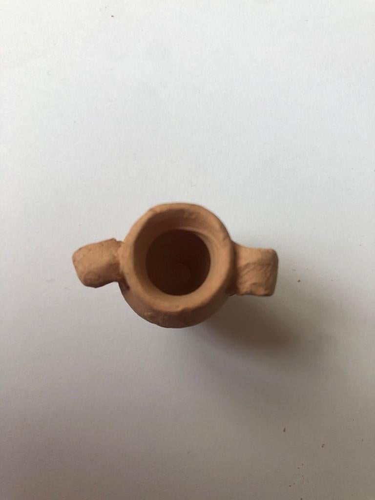 Vintage MINIATUUR Poppenhuis Griekse Amphora Kruik 3 cm, Ophalen of Verzenden, Gebruikt, Gebruiksvoorwerp