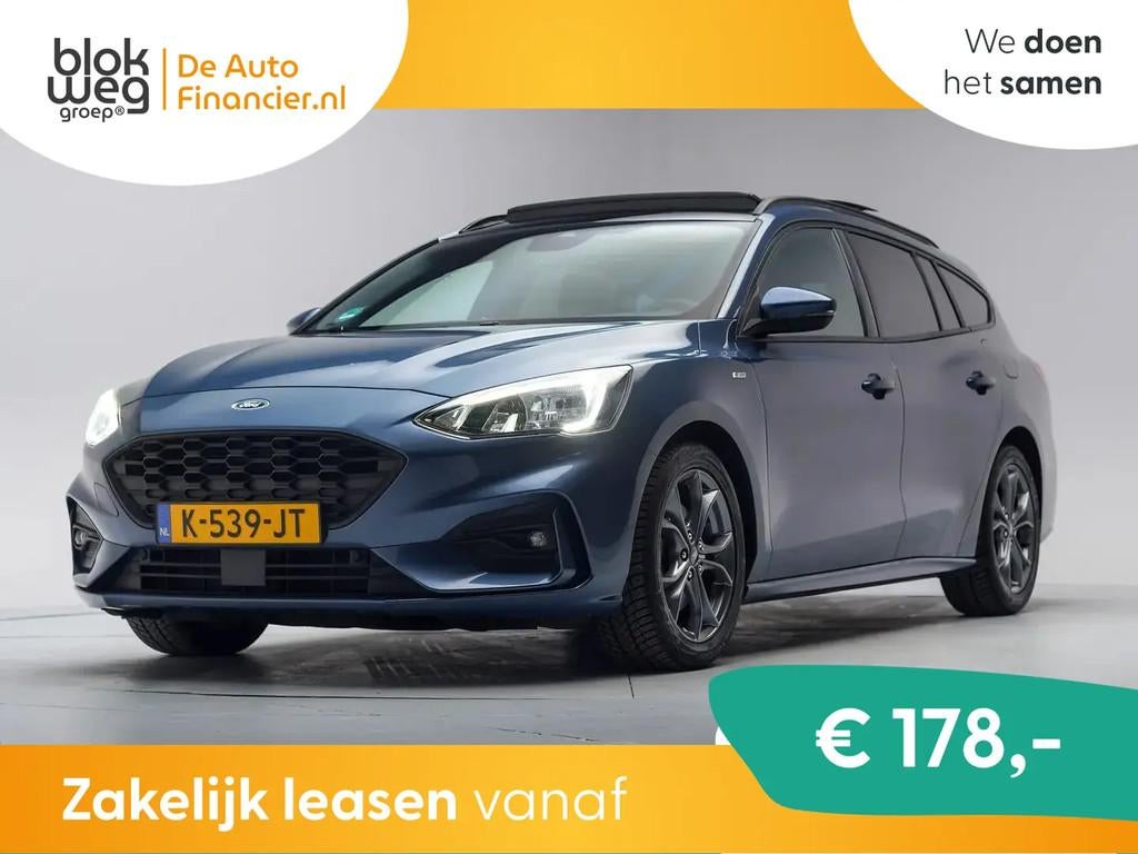 Ford Focus WAGON 1.0 EcoBoost 125pk ST-Line Bus € 12.945,0, Gebruikt, 1288 kg, Blauw, Origineel Nederlands
