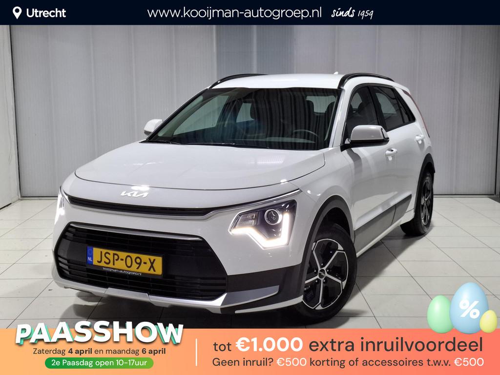 Kia Niro 1.6 GDi Hybrid ComfortLine Navigatie, Apple Carplay, 1374 kg, Stof, Gebruikt, Euro 6