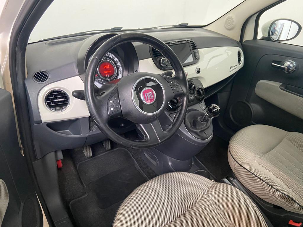 Fiat 500 1.2 Lounge Airco. Elek. Pakket! (bj 2008), Voorwielaandrijving, Elektrische ramen, Gebruikt, 1242 cc