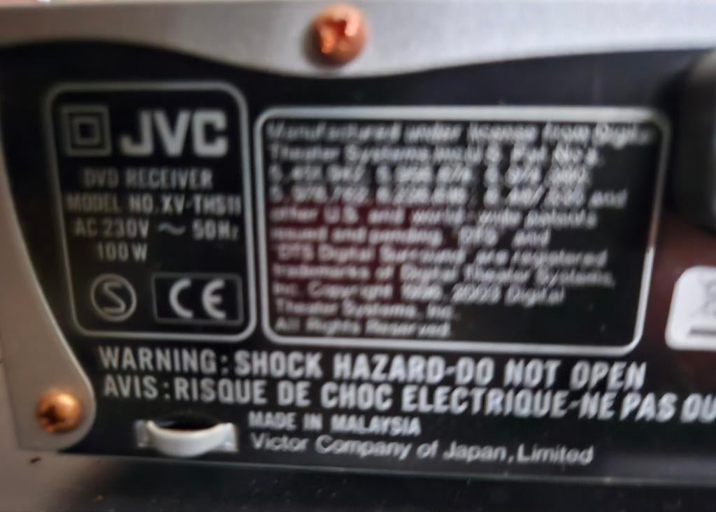 JVC DVD Receiver XV-THS11, Ophalen of Verzenden, JVC