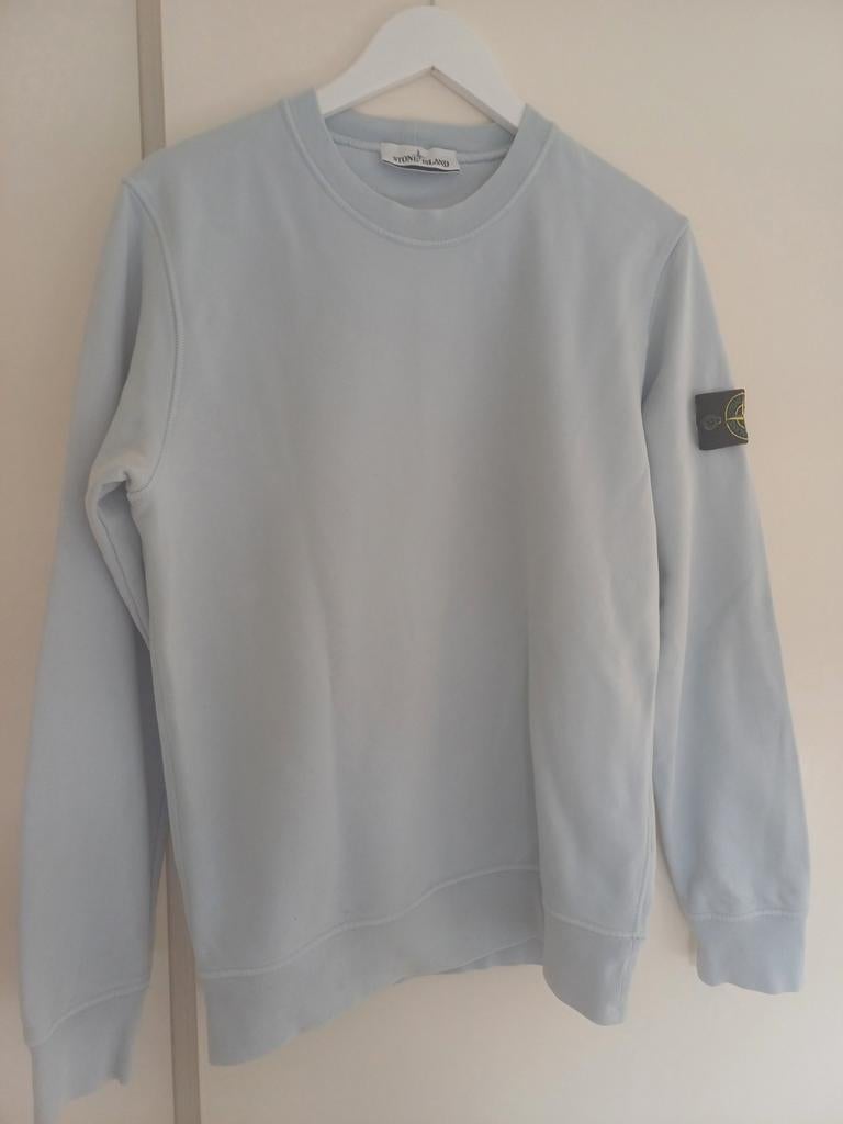 Stone Island Sweater Orgineel !! Maat M Licht Blauw, Ophalen of Verzenden, Zo goed als nieuw, Blauw