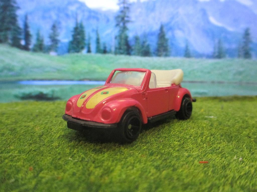 1:60 Volkswagen kever cabriolet - Welly rose Tomica Copy, Ophalen of Verzenden, Nieuw, Auto