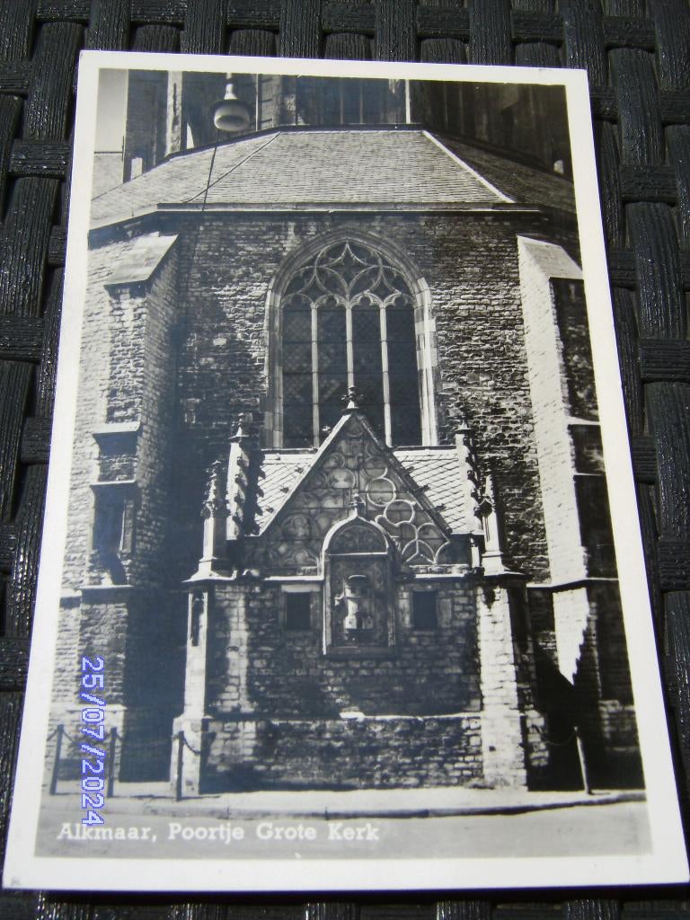 Alkmaar Poortje Grote Kerk uitg JG Agtmaal Hilversum ongelop, Ophalen of Verzenden, 1960 tot 1980, Ongelopen, Noord-Holland