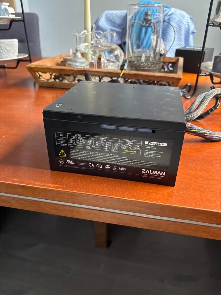 Zalman ZM600-HP 600W PC Voeding, Ophalen of Verzenden, Gebruikt