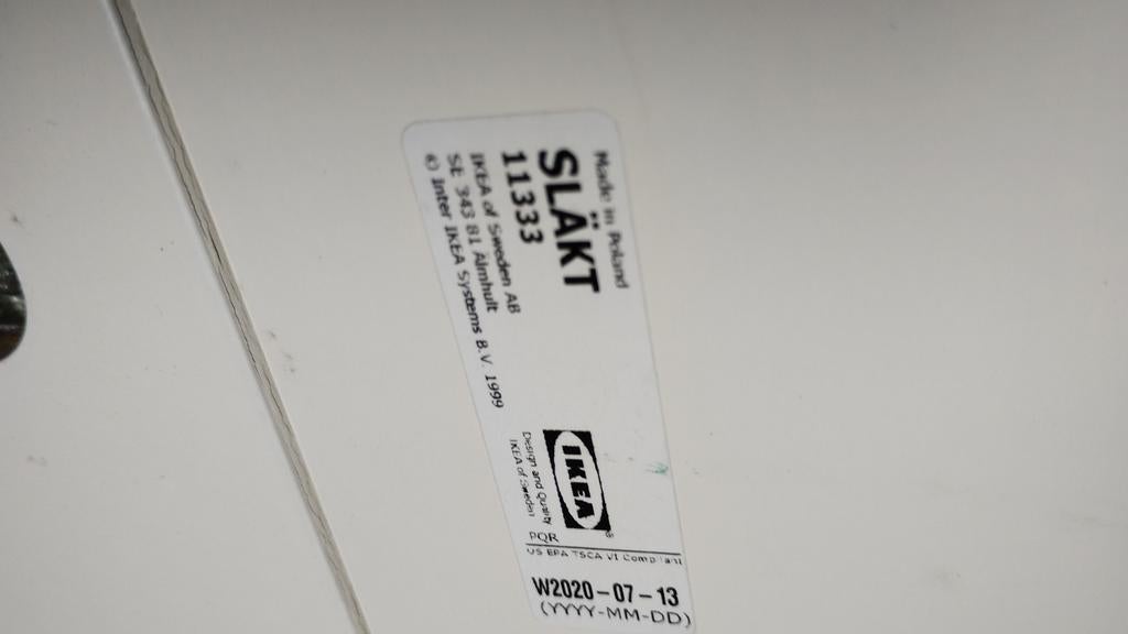 IKEA SLÄKT bed wit 80 cm met matras, Kinderen en Baby's, Kinderkamer | Bedden, Ophalen, Gebruikt, 70 tot 85 cm, Matras