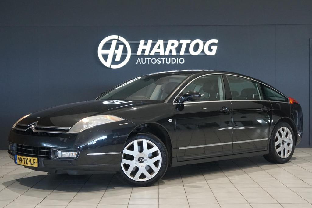 Citroen C6 2.7 HdiF V6 Exclusive 204PK + HEAD-UP DISPLAY, Auto's, Citroën, Gebruikt, C6, Zwart, Bedrijf