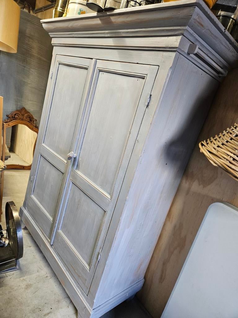 Greywash Brocante Kast - Zelf in te delen, Antiek en Kunst, Ophalen