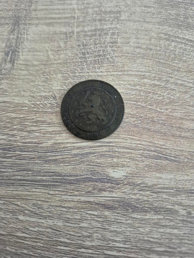 Twee en halve cent 1884, Postzegels en Munten, Munten | Nederland, Ophalen of Verzenden, Koning Willem III, Overige waardes