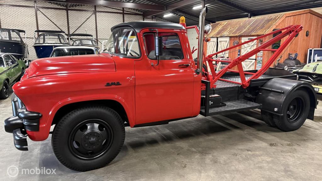 G.M.C. 350 Takelwagen UNIEK, Auto's, Lederen bekleding, Zwart, Overige carrosserieën, Leder
