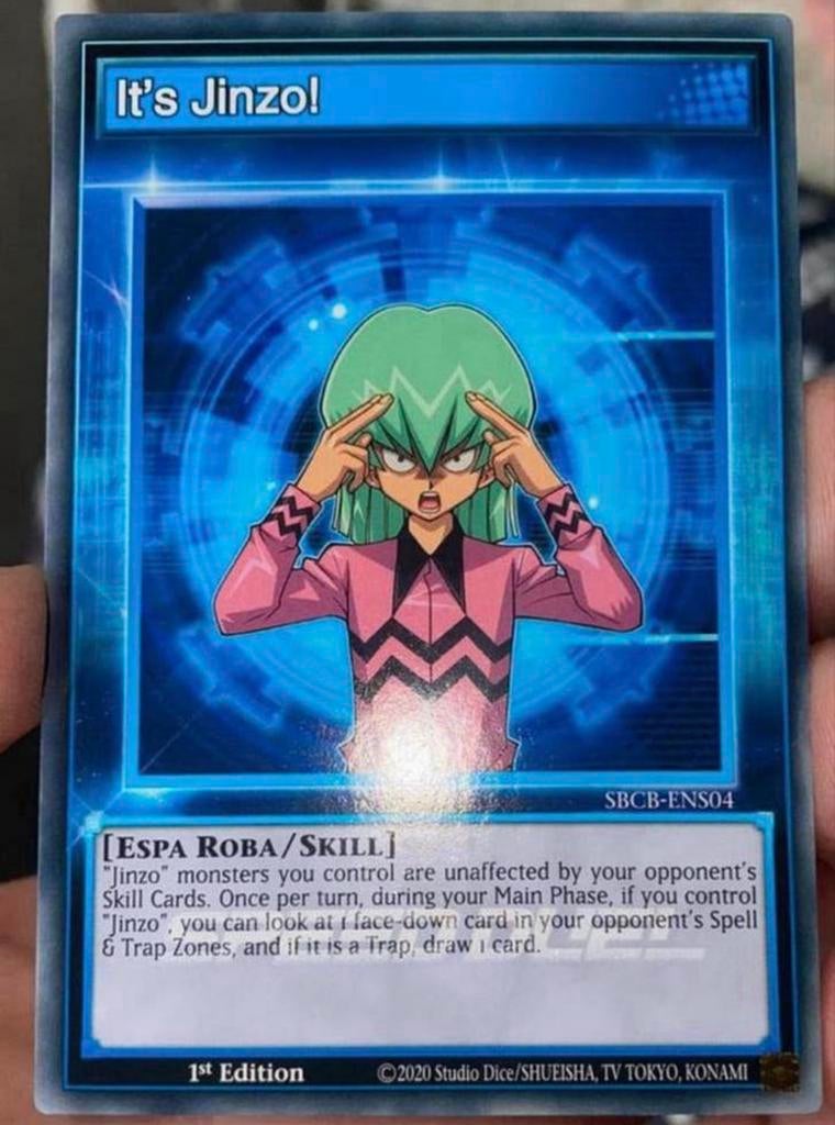Yu-Gi-Oh! It’s Jinzo! SBCB 1st Ed Duel Promo !, Hobby en Vrije tijd, Verzamelkaartspellen | Yu-gi-Oh!, Ophalen of Verzenden, Zo goed als nieuw