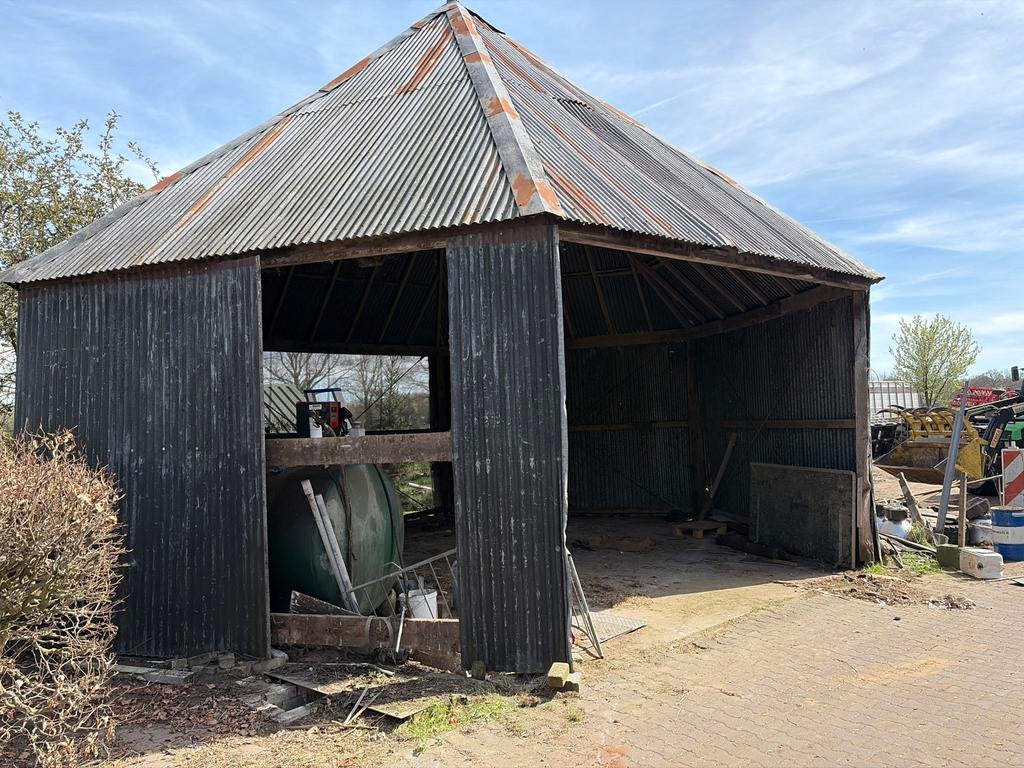 Blikken golfplaten 3.20 m, schuur, netjes gesloopt, Gebruikt, Ophalen of Verzenden, 15 m² of meer, Golfplaat