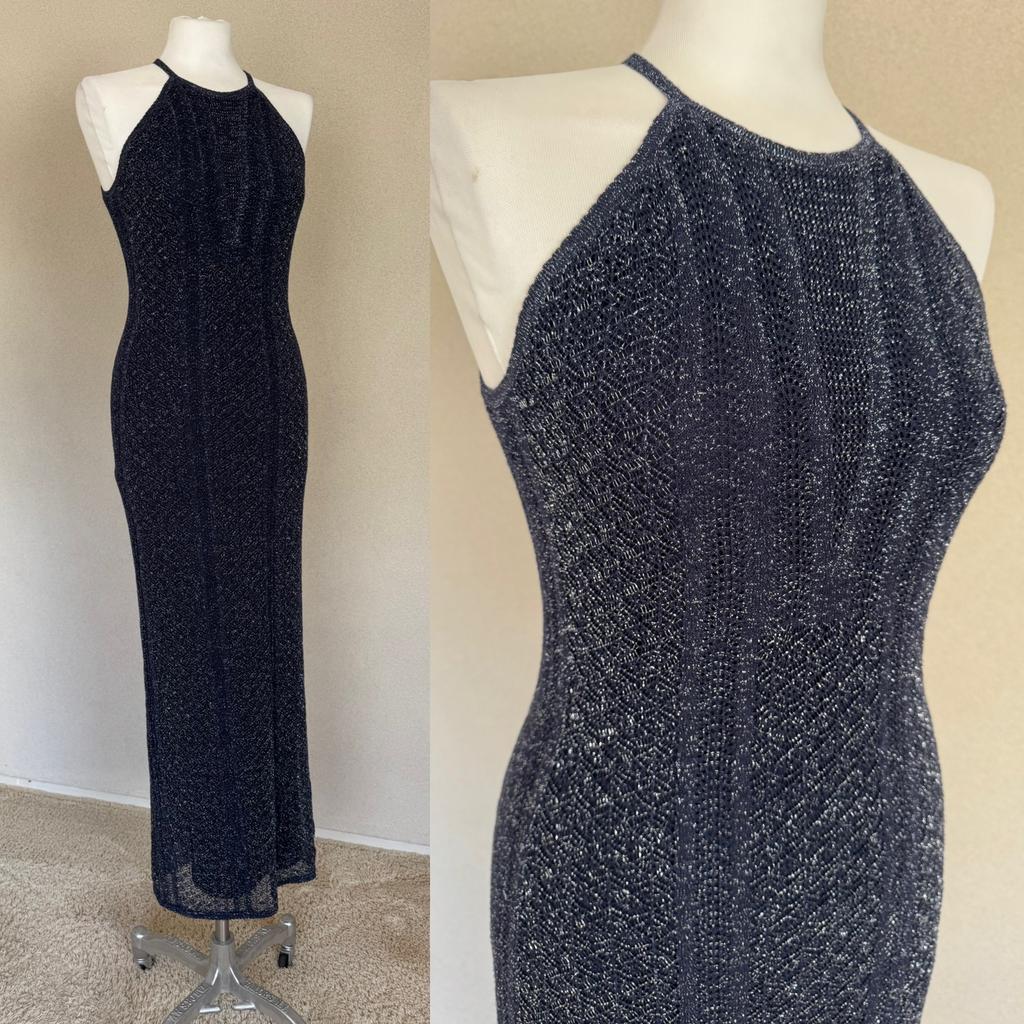 Guess lange avondjurk feestjurk galajurk maat 38 m zgan, Maat 38/40 (M), Overige typen, Blauw, Ophalen of Verzenden