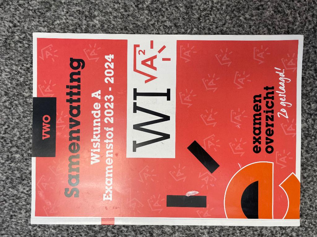 Examenbundel Wiskunde 23/24, Boeken, Schoolboeken, Verzenden, Zo goed als nieuw, VWO, Wiskunde A